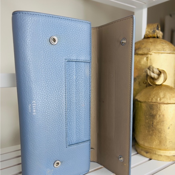 100% authentic Celine blue leather wallet - Picture 11 of 16